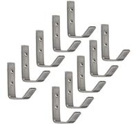 SOTECH 10 piezas 52 x 20 mm Perchas para abrigos ALBA de acero inoxidable