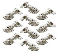 SOTECH 10 piezas bisagras de cazoleta SOFT-CLOSE tope de esquina 110° T48 | con de KLIP de ajuste rápido incl. placas de montaje con excéntrico bisagra de con 3D