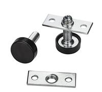 SOTECH 10 piezas Patas ajustables M8 x 20 mm Longitud total incluyendo | deslizadores de piso: 25 mm con Placa de montaje Tornillo de ajuste para muebles