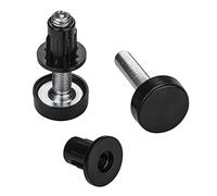 SOTECH 10 Piezas Patas Ajustables M8 x 40 mm (Longitud Total Incluyendo Deslizadores de Piso: 45 mm) con Casquillo Perforado Patas Ajustables Tornillo de Ajuste para Muebles