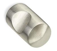 SOTECH 10 piezas Pomos de muebles EK01 Ø 15 mm Acero inoxidable cepillado