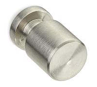 SOTECH 10 piezas Pomos de muebles EK05 Ø 15 mm Acero inoxidable cepillado Pomo de mueble