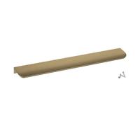 SOTECH 10 piezas tiradores para muebles Manta Tommy aspecto latón cepillado 300 mm tiradores traseros atornillables para montaje posterior incl. tornillos de fijación