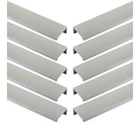 SOTECH 10 tiradores de mueble Manta Jane 780 mm cromo mate BA 4 tiradores de mueble de 185 mm para montaje en el interior del frente incl. tornillos de fijación