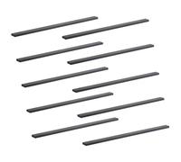 SOTECH 10 tiradores para mueble de barra LineaGrip Negro 490 x 27 x 8 mm distancia entre ejes 384 mm tirador de cocina tirador de cajón tirador de armario