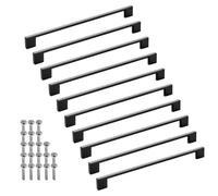 SOTECH 10 tiradores para muebles BLACKLINE XII BA 256 mm aluminio negro