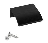SOTECH 10 tiradores para muebles Manta Alex negra cepillada 40 mm tiradores para cajones para montaje interior frontal incl. tornillos de fijación