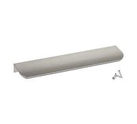 SOTECH 10 tiradores para muebles Manta Tommy aspecto acero inoxidable cepillado 200 mm Tiradores para montaje en el interior del frente incl. tornillos de fijación