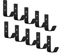 SOTECH 10 x Percha Loxten 60 x 20 x 45 mm negra Acero inoxidable con 3 mm