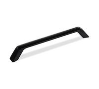 SOTECH 10 x tiradores para muebles Blackline II BA 160 mm negro mate, tiradores para armarios longitud 180 mm x anchura 17 mm x altura 25 mm