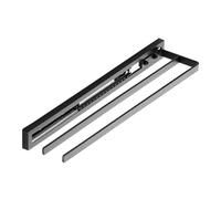 SOTECH 2 Brazos Style Negro 415 mm de extensión 300 mm Toallero