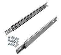 SOTECH 2 pares de Guías de extracción parciales KT-15-H27-L374-NF-MS 374 mm versión estándar, carga máx. 15 kg, guía telescópica incl. juego de tornillos