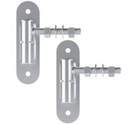 SOTECH 2 piezas bisagras de puerta Ø 27 mm M16 x 96 mm capacidad | de carga 250 kg / pieza con placa atornillable acero galvanizado