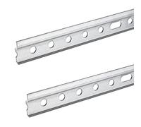 SOTECH 2 piezas de rieles para colgar Colgador de armario de 407 mm Rieles de armario para muebles de cocina Rieles de suspensión Rieles de pared de acero galvanizado para armarios de pared