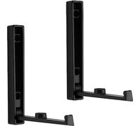 SOTECH 2 piezas Ganchos plegables VALVO negro mate 120 x 16 x 15 mm ganchos para abrigos de montaje en superficie de la colección BlackLine