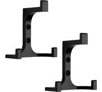 SOTECH 2 piezas Ganchos triples QUADRO negro mate 81 x 70 x 50 mm Ganchos para abrigos de la colección BlackLine