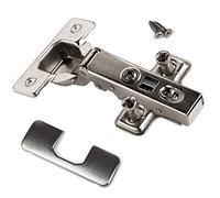 SOTECH 2 piezas SOFT-CLOSE Bisagras de cazoleta 105° tope de esquina T45 con placas de montaje y tornillos y montaje rápido KLIP, probado con 50000 ciclos SO-T45
