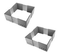 SOTECH 2 x CuisioFlex Marco de organización dentro del cajón | Sistema de para cajónes gris aluminio