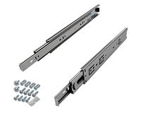 SOTECH 3 pares de guías de extracción total KV-35-H45-L400-NF-MS 400 mm versión estándar, capacidad de carga 35 kg, guía telescópica incl. juego de tornillos