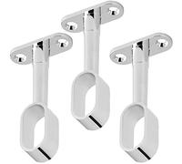 SOTECH 3 piezas Soporte de varilla de armario ovaladas 30 x 15 mm