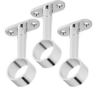 SOTECH 3 Varillas de armario Soporte central Ø 25 mm Soporte de las varillas del armario Soporte de los tubos del armario Soporte de barra