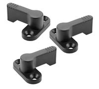 SOTECH 3 x Cerraduras giratorias de 4 x 90 ° de cierre - Cerraduras de seguridad de zinc fundido a presión, negro