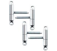 SOTECH 4 bisagras para puertas bisagra atornillable 15 x 83 mm con perno M8 x 47 mm bisagra atornillable para puertas interiores para atornillar/taladrar (acero galvanizado)
