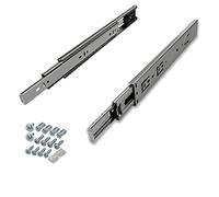 SOTECH 4 pares de guías de extracción total KV-45-H45-L750-SE-MS 750 mm autocierre, carga máx. 45 kg, guía telescópica incl. juego de tornillos