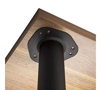SOTECH 4 Patas de Mesa/Altura 870 mm/Altura Regulable/Ø 60 mm/Negro/Carga máx. 75Kg por Pata