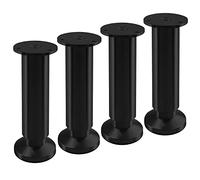 SOTECH 4 pies de Mueble Terra 150 mm Negro anodizado Regulables | en altura hasta máx. 15 mm, cargables hasta 250 kg / por pie
