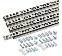 SOTECH 4 piezas (2 pares) Correderas de bolas para cajones 342 mm Ranura de 17 mm de extensión para cajones - Correderas para cajones - Guía de extracción parcial