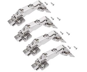 SOTECH 4 piezas Bisagra gran angular T45 Tope de esquina 165° Bisagra de cazoleta gran angular Bisagra de cazoleta Soft-Close incl. placa de montaje