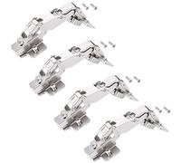 SOTECH 4 piezas bisagras gran angular T52 tope interior bisagra de cazoleta gran angular de 165° con bisagra de cazoleta de cierre suave incl. placa de montaje