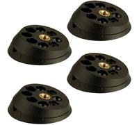 SOTECH 4 piezas Herraje de pata de mesa TWIST'N TURN para patas de muebles hasta Ø 60 mm con rosca M10, función de inclinación única en cinco etapas: 0°, 5,5°, 10,5°, 13,5° y 15°