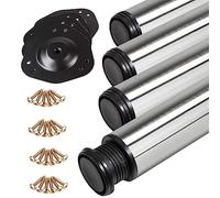 SOTECH 4 Piezas Patas de Mesa Altura 870 mm Ø 60 mm Acero INOX