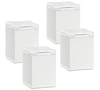 SOTECH 4 piezas Pie de Mueble Quebec 60 mm (+10 mm) 40 x 40 mm Blanco Regulable en Altura Fabricado de Aluminio