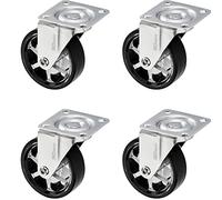 SOTECH 4 piezas Ruedas SHIFT Ø 75 mm negras, carga máx. 140 kg (35 kg por rueda) Altura 97 mm