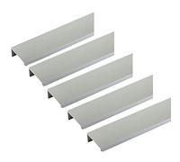 SOTECH 5 tiradores de mueble Manta Jane 280 mm cromo mate BA 3 tiradores de mueble de 80 mm para montaje en el interior del frente incl. tornillos de fijación