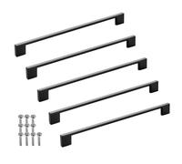 SOTECH 5 tiradores para muebles BLACKLINE XII BA 256 mm aluminio negro mate