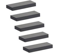 SOTECH 5 tiradores para muebles de barra LineaGrip, color negro, 66 x 27 x 8 mm, distancia entre ejes 32 mm, tiradores para cocina, cajones y armarios.