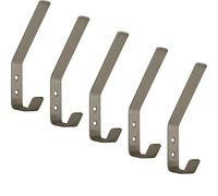 SOTECH 5 x Percha Loxten 142 x 20 x 45 mm moderna acero inoxidable