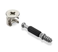SOTECH 50 piezas de conector de carcasa HETTICH excéntrico RASTEX 15 con collar (Ø 15 mm) y taco de rosca Twister DU 232 T (M6 x 11 mm) racor de conexión