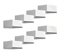 SOTECH 8 piezas Pie de Mueble MOTEL 35 mm 65 x 65 mm Cromo Pulido Pie de Mueble Fabricado de Aluminio