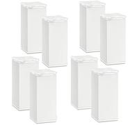 SOTECH 8 piezas Pie de Mueble Quebec 100 mm (+10 mm) 40 x 40 mm Blanco Regulable en Altura Fabricado de Aluminio