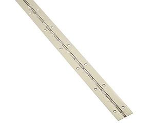 SOTECH Bisagra tipo piano 1000 x 32 x 0,7 mm con aspecto de acero inoxidable Bisagra tipo piano