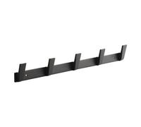 SOTECH Blackline ALBUS barra de colgar 450 mm con 5 ganchos negro Perchero de pared Barra de colgar