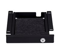 SOTECH Cajón bajo mesa con cerradura negro (220 x 265 x 45 mm) Cajón portadocumentos con guías interiores separables