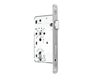 SOTECH Cerradura de puerta BKS Cerradura de cilindro de perfil Clase 4 con Retroceso 65 mm Parte delantera de 24 mm distancia DIN a la derecha 72 mm Cerradura de embutir