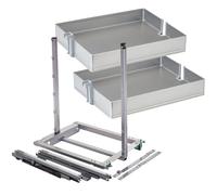 SOTECH DISPENSA Junior III cajón de Farmacia Gris Plateado para Cuerpo de 400 mm de Ancho con estantes Arena Pure