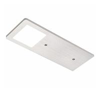 SOTECH Domus Line LED Aluminio Iluminación bajo mueble FYN SE D-MOTION (190 x 70 mm, 12V, 5W, 2700-6000 K, Micro12, cepillado)